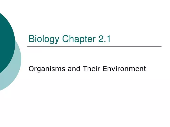 biology chapter 2 1