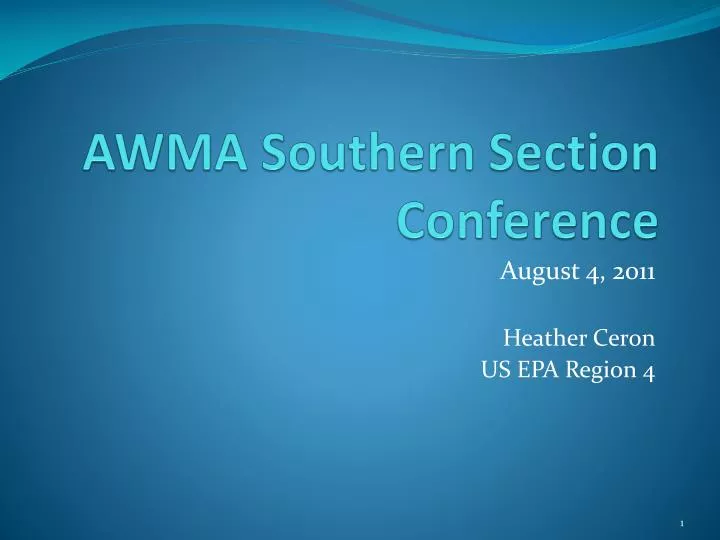 awma southern section conference