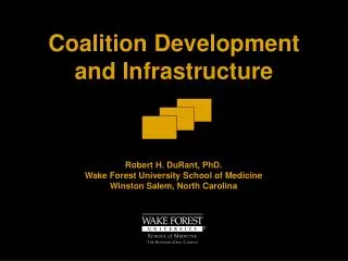 Coalition Development and Infrastructure