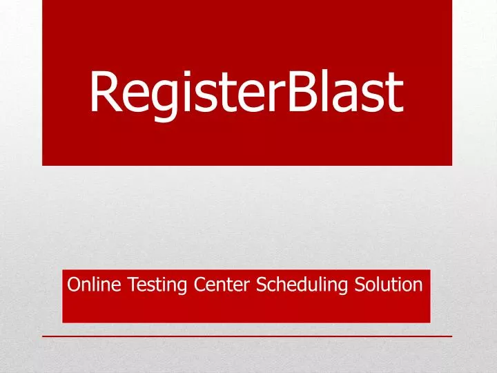 online testing center scheduling solution