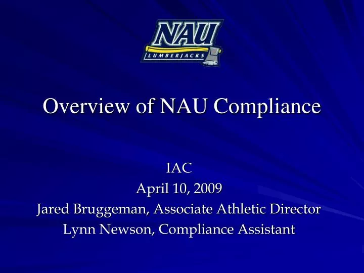 overview of nau compliance