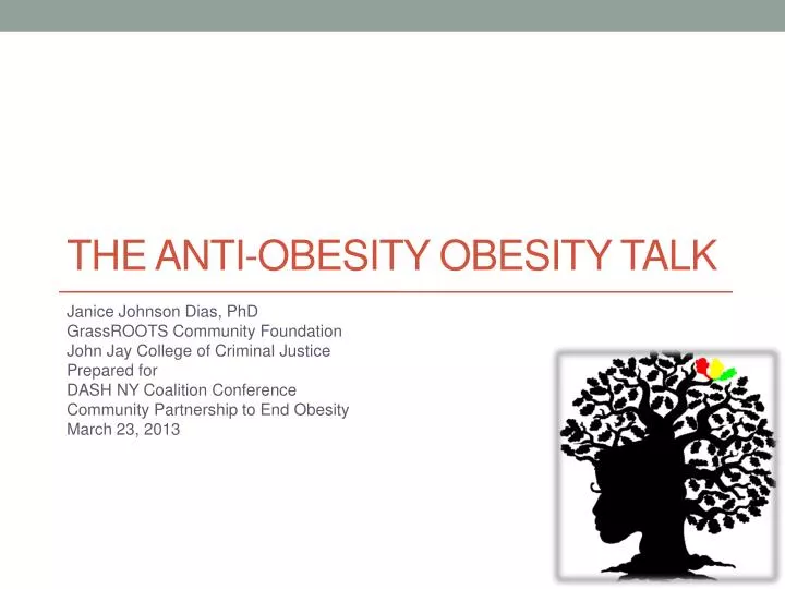 the anti obesity obesity talk