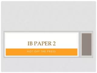 IB Paper 2