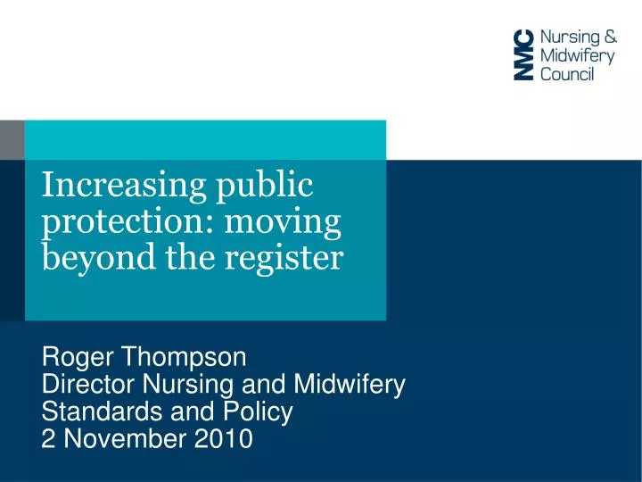 increasing public protection moving beyond the register