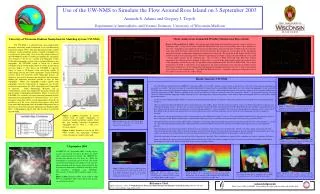 Use of the UW-NMS to Simulate the Flow Around Ross Island on 3 September 2003 Amanda S. Adams and Gregory J. Tripoli