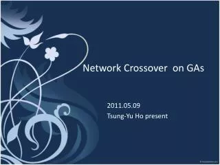 Network Crossover on GAs
