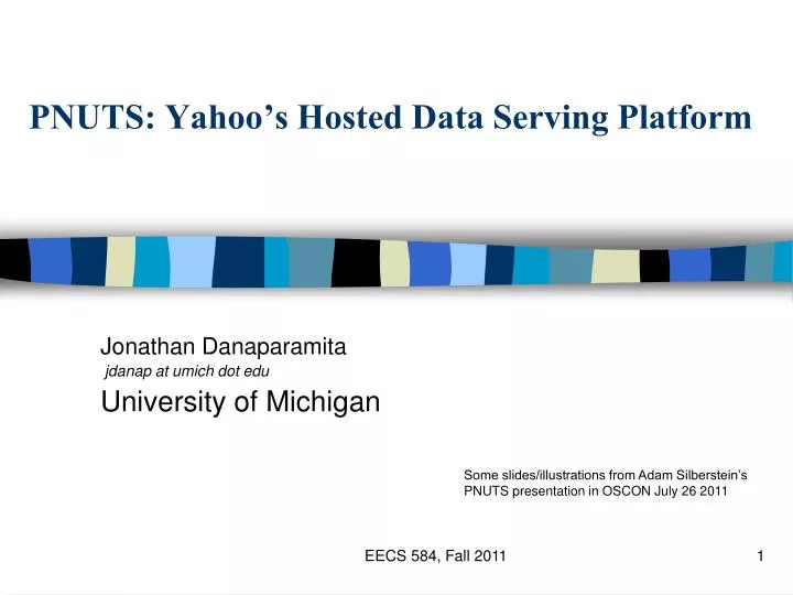 pnuts yahoo s hosted data serving platform