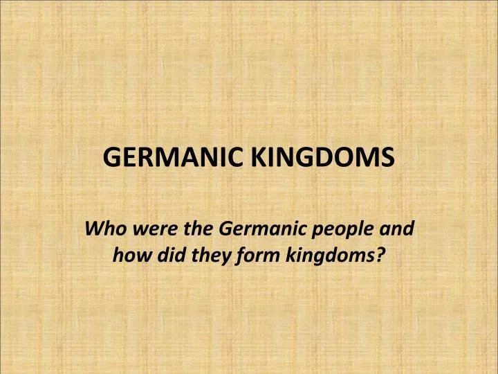 germanic kingdoms