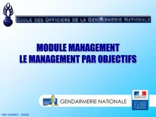 module management le management par objectifs