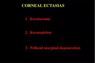 1. Keratoconus