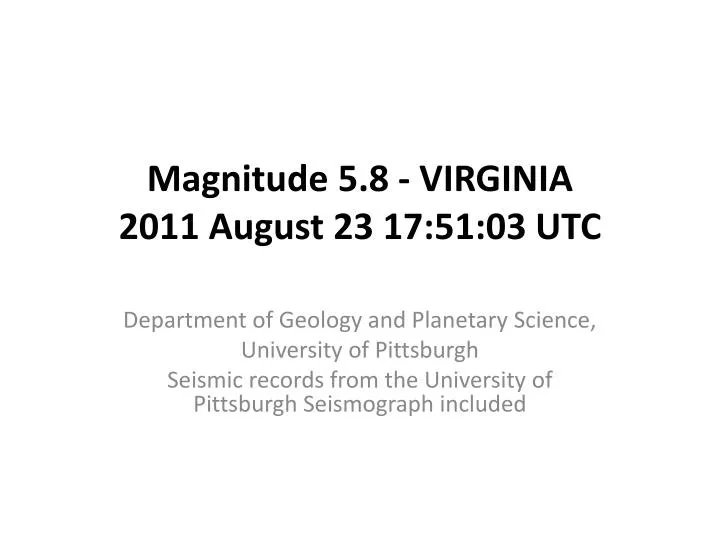 magnitude 5 8 virginia 2011 august 23 17 51 03 utc