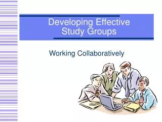 Developing Effective Study Groups