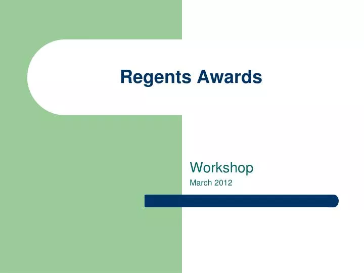 regents awards
