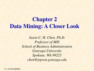 chapter 2 data mining a closer look