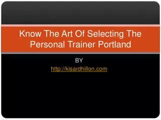 Personal Fitness Trainer in Portland Oregon
