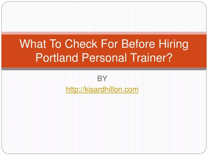 what to check for before hiring portland personal trainer