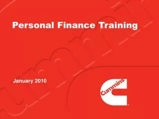 Personal Finance Training