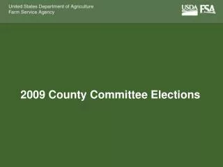 2009 County Committee Elections
