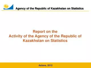 Agency of the Republic of Kazakhstan on Statistics