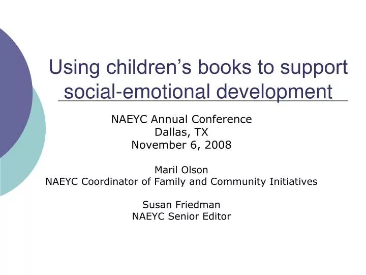 using children s books to support social emotional development