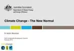 Navigating Climate Change: Embracing the New Normal - slide 1