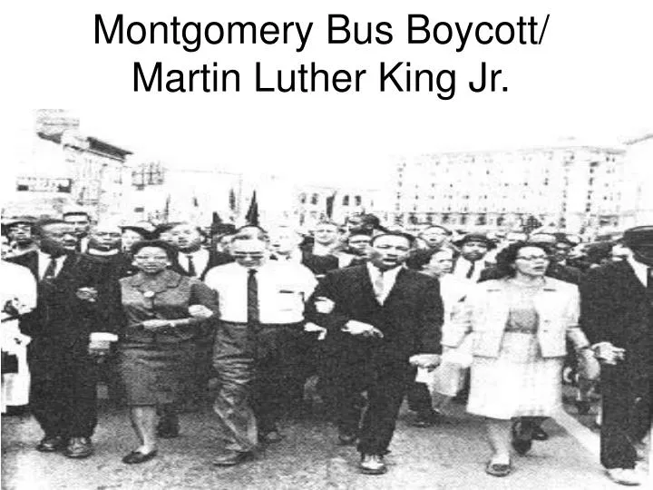 montgomery bus boycott martin luther king jr