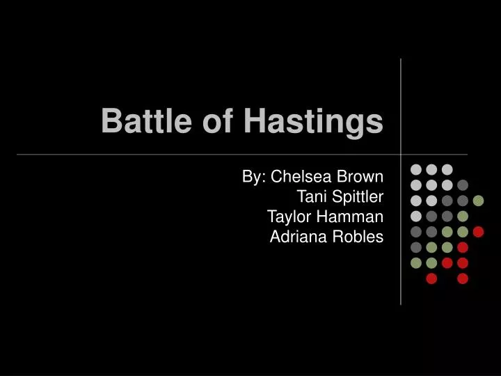 battle of hastings