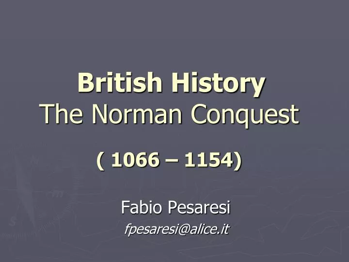 british history the norman conquest 1066 1154