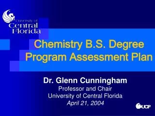 Chemistry B.S. Degree Program Assessment Plan