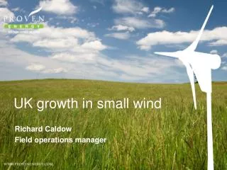 UK growth in small wind