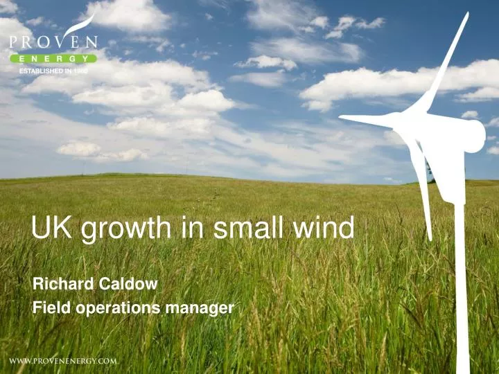 uk growth in small wind