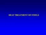 HEAT TREATMENT OF STEELS - slide 1