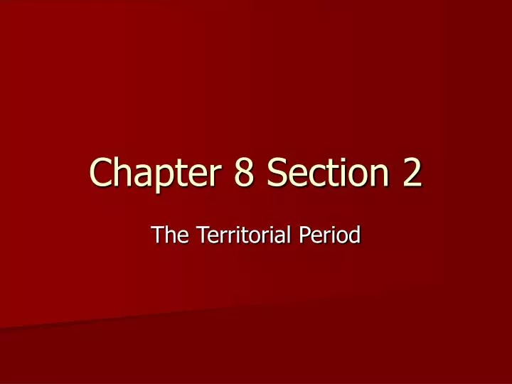 chapter 8 section 2