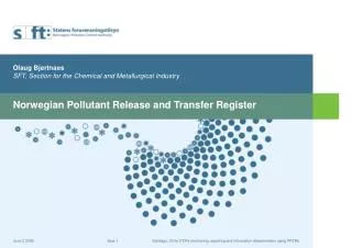 Norwegian Pollutant Release and Transfer Register