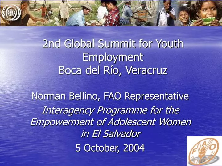 2nd global summit for youth employment boca del r o veracruz