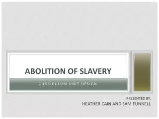 Abolition of Slavery