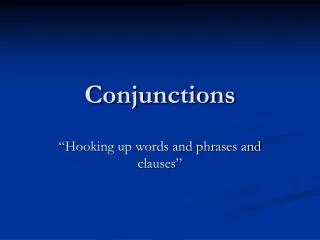 conjunctions