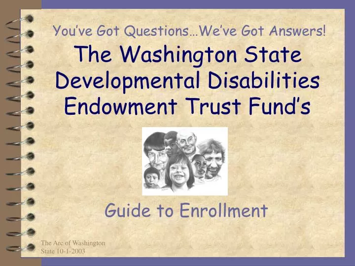the washington state developmental disabilities endowment trust fund s