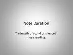Note Duration - slide 1