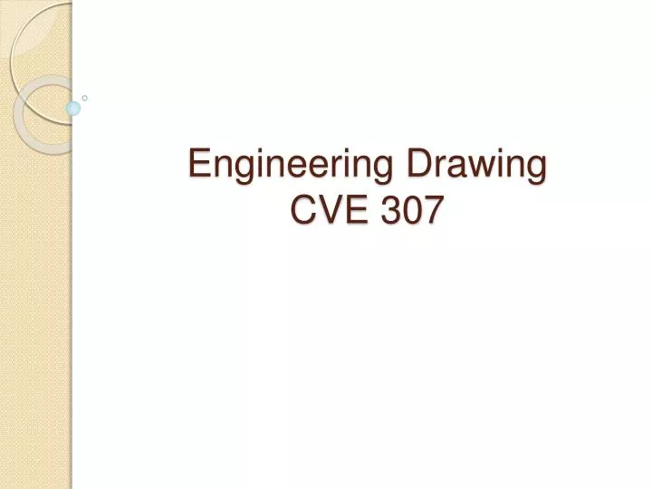 engineering drawing cve 307
