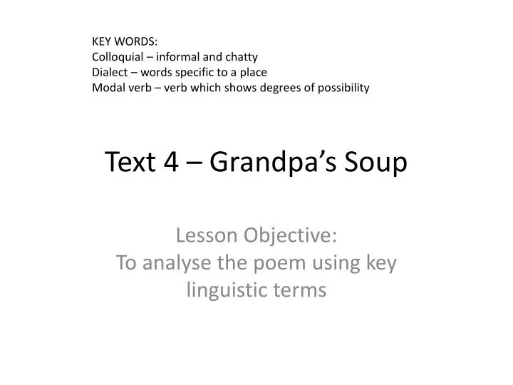text 4 grandpa s soup