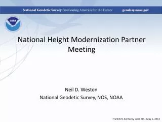 National Height Modernization Partner Meeting