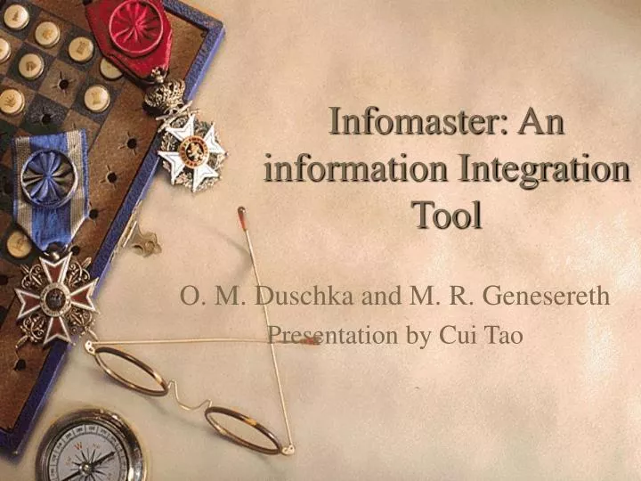 infomaster an information integration tool