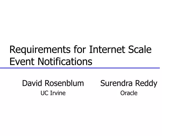 requirements for internet scale event notifications