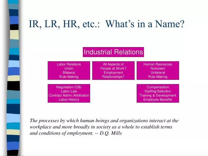 ir lr hr etc what s in a name