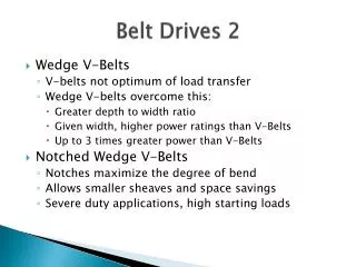 Belt Drives 2