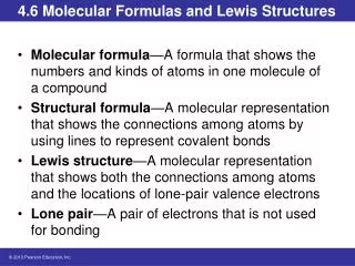 4 6 molecular formulas and lewis structures