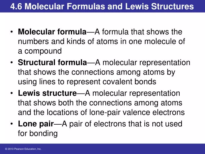 4 6 molecular formulas and lewis structures