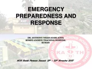 EMERGENCY PREPAREDNESS AND RESPONSE