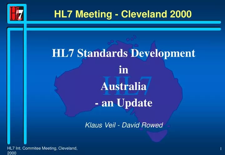 hl7 meeting cleveland 2000